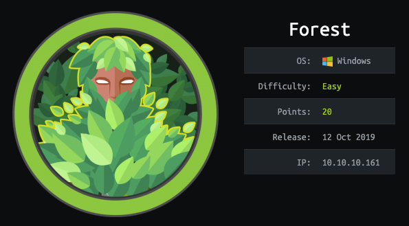 Forest Machine - HackTheBox Windows Challenge
