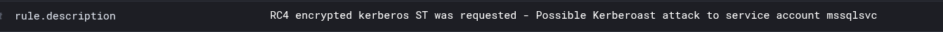 Kerberoast Alert 2